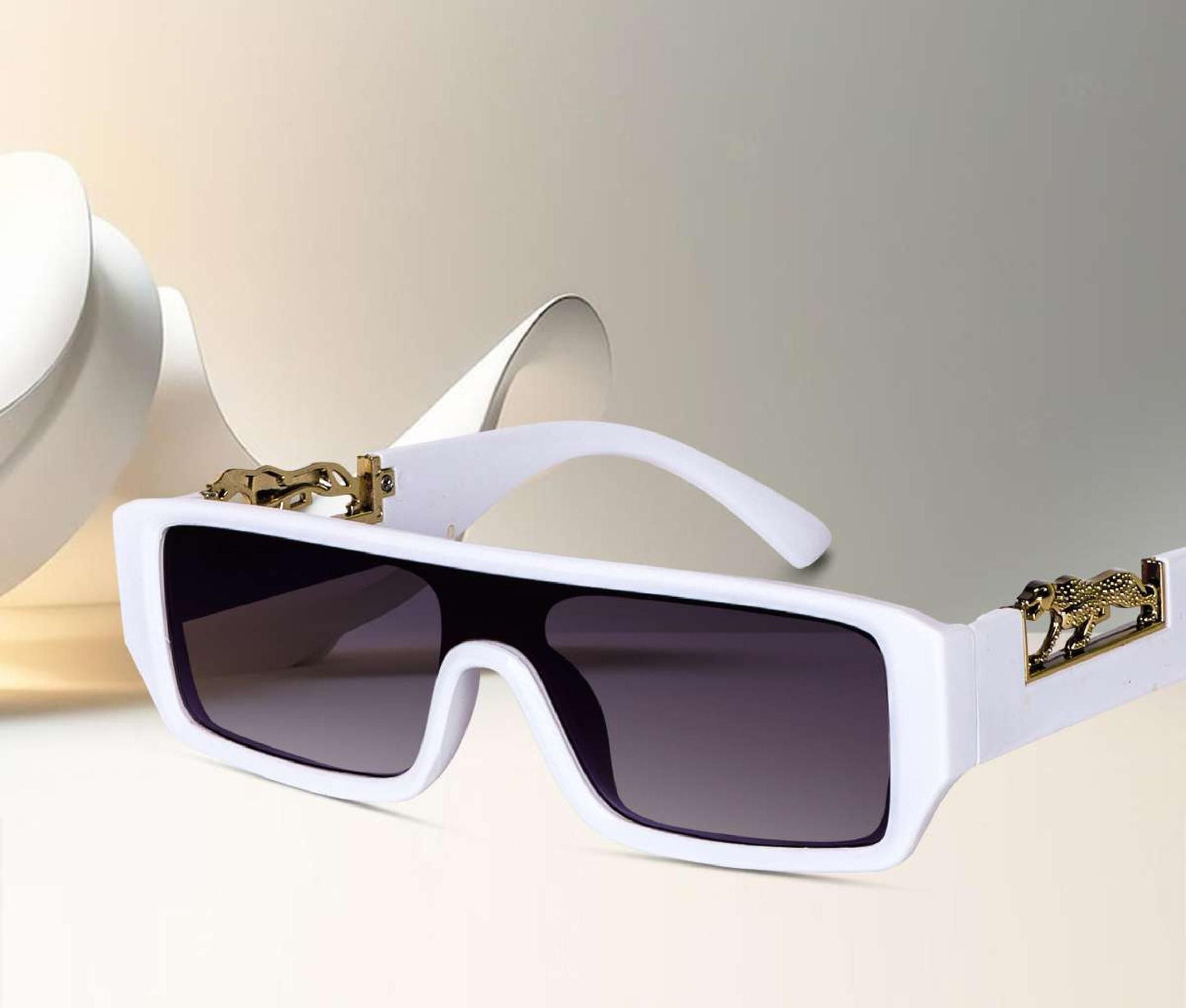 Men White Sunglasses