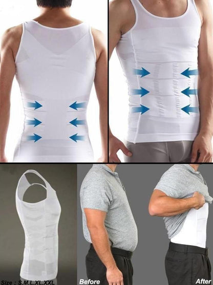 Men Solid Compression Flex vest